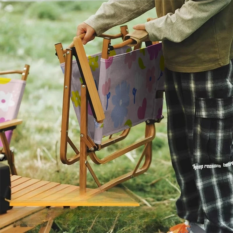 كرسي كرسي كرز بلاسم قابل للطي ومسند ظهر قابل للتعديل ومقاوم للماء مع تصميم لون الدوبامين للاسترخاء في الهواء الطلق