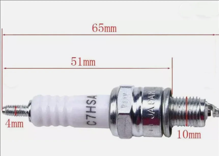 شمعة إشعال دراجة نارية مناسبة ل CR7HIX CR7HSA ، CR7TC ، A7TC ، A6RTC ، IUF22 ، U22FS ، 49cc-150cc ، Gy6 ، سكوترز ، دراجة ترابية ، غو كارت عربات التي تجرها الدواب ، 2 #3