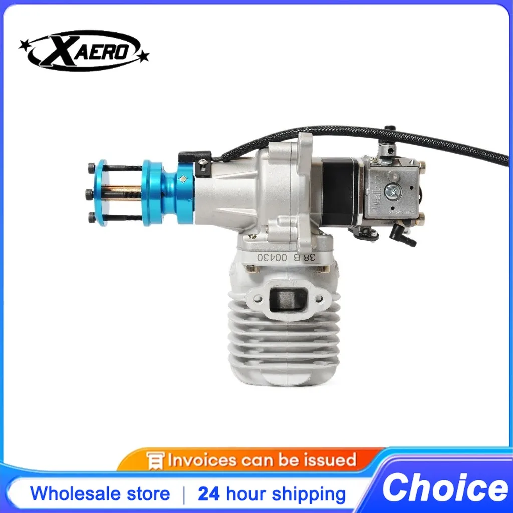 GP38cc 2-Stroke Gas Engine for RC Airplane,Single Cylinder Gas RC Model Engine with Walbro Carburetor & CDI