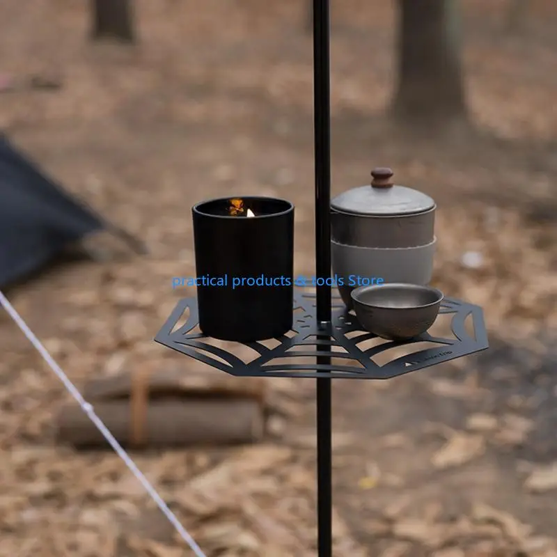 77JB Anti Corrosion Rustproof Lamp Hanging Pole Foldable Portable Lantern Stand