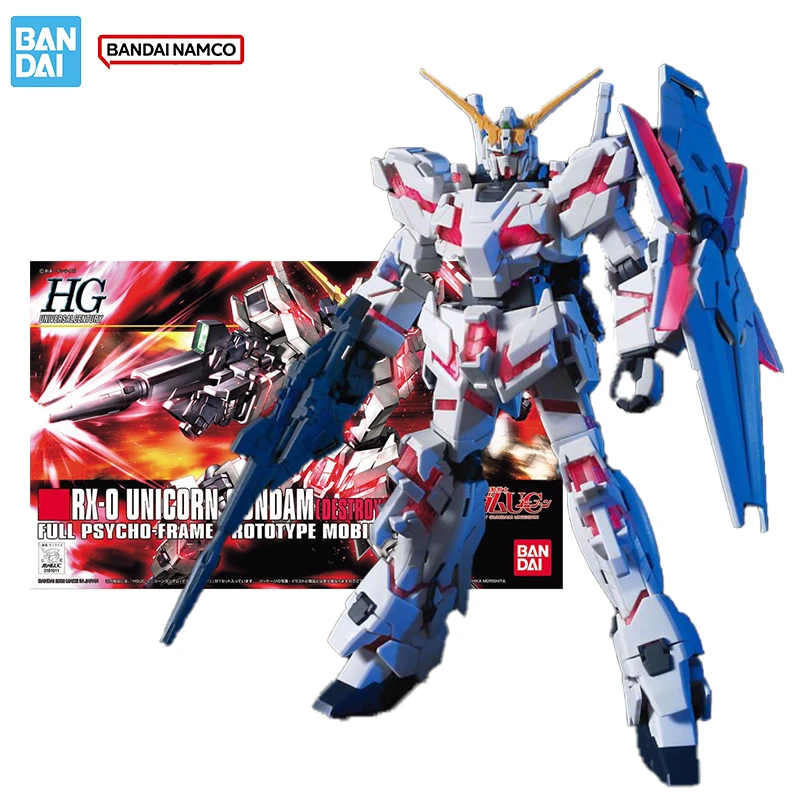 

Bandai Original Genuine Figure Gundam Model Kit HGUC 1/144 EX-0 Unicorn Gundam Destroy Mode Action Figure Toy