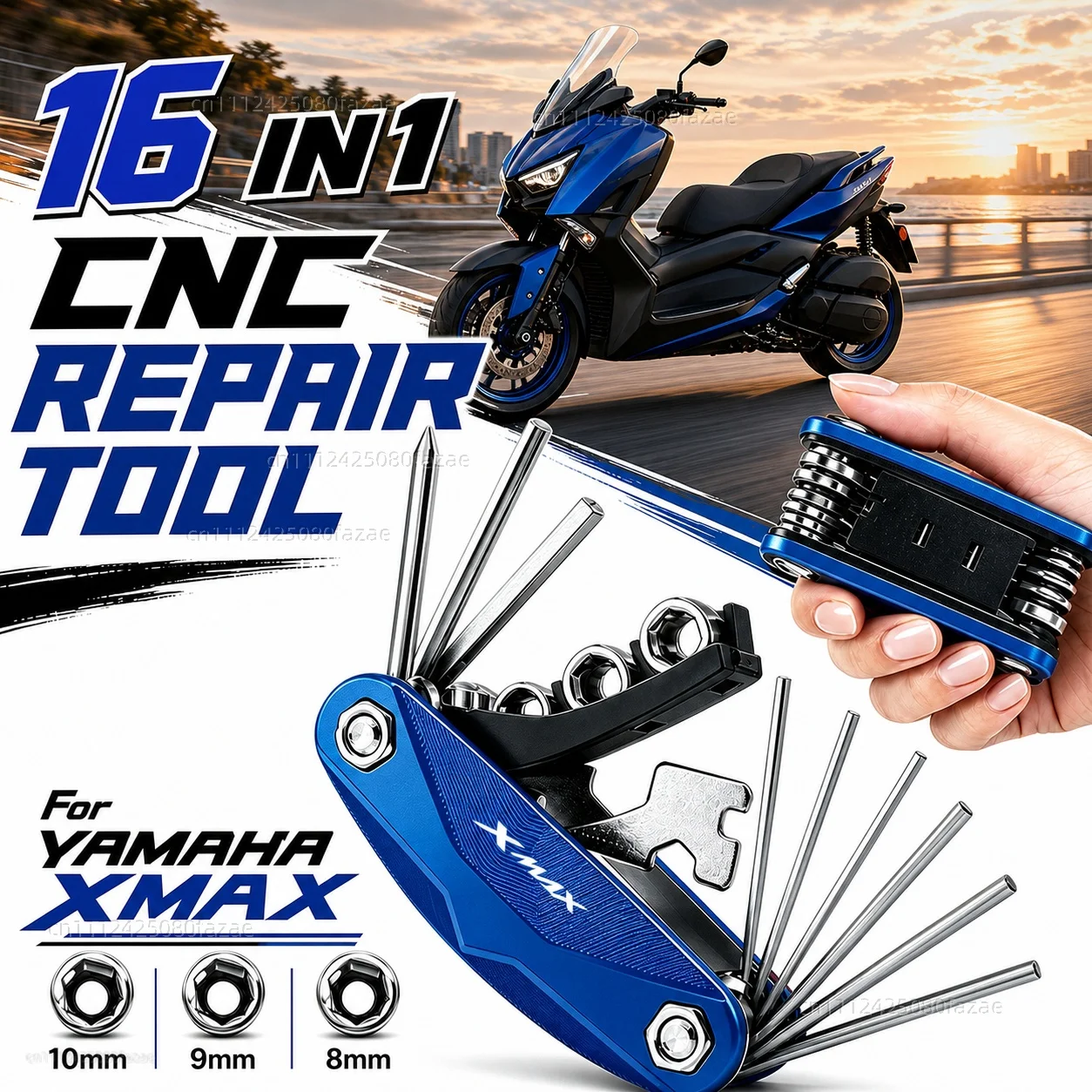 Für YAMAHA XMAX300 XMAX400 XMAX X-MAX XMAX 125 XMAX250 XMAX 300 400 Motorrad-Werkzeug-Reparaturset Multifunktionaler Schraubendreher