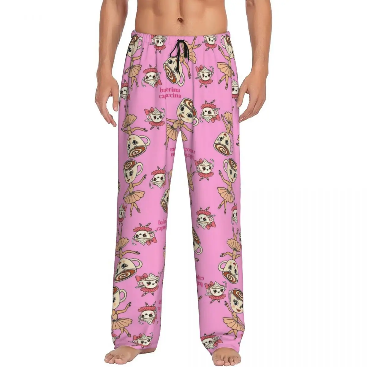 

Custom Italian Brainrot Pajama Pants Sleepwear for Men Elastic Waistband Animals Cartoon Sleep Lounge Bottoms with Pockets