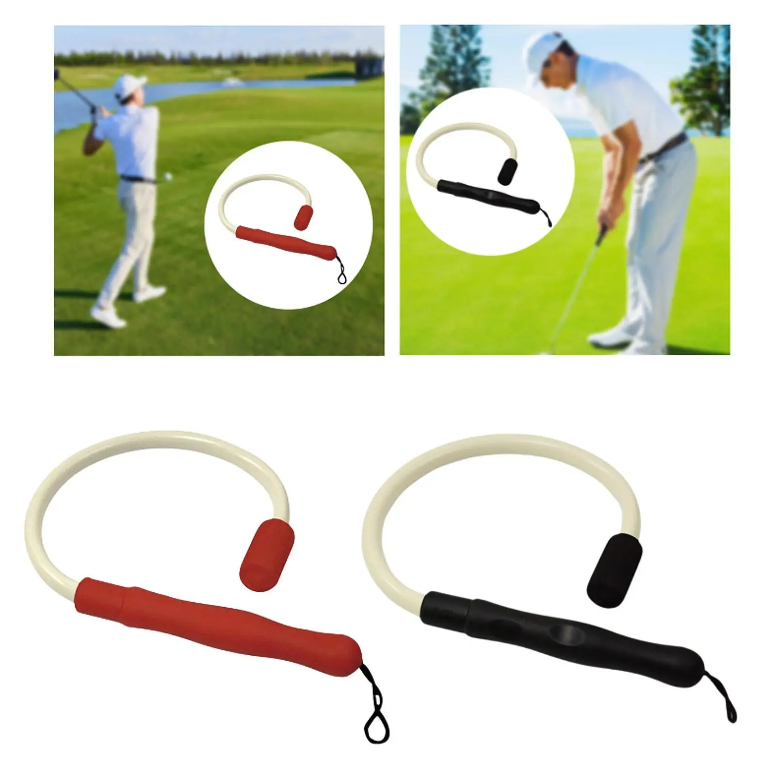 Flexible Golf Swing Trainer Women Men Correct Posture Strength Tempo Training Golf Warm up Stick for Improve Speed Tempo Rhythm