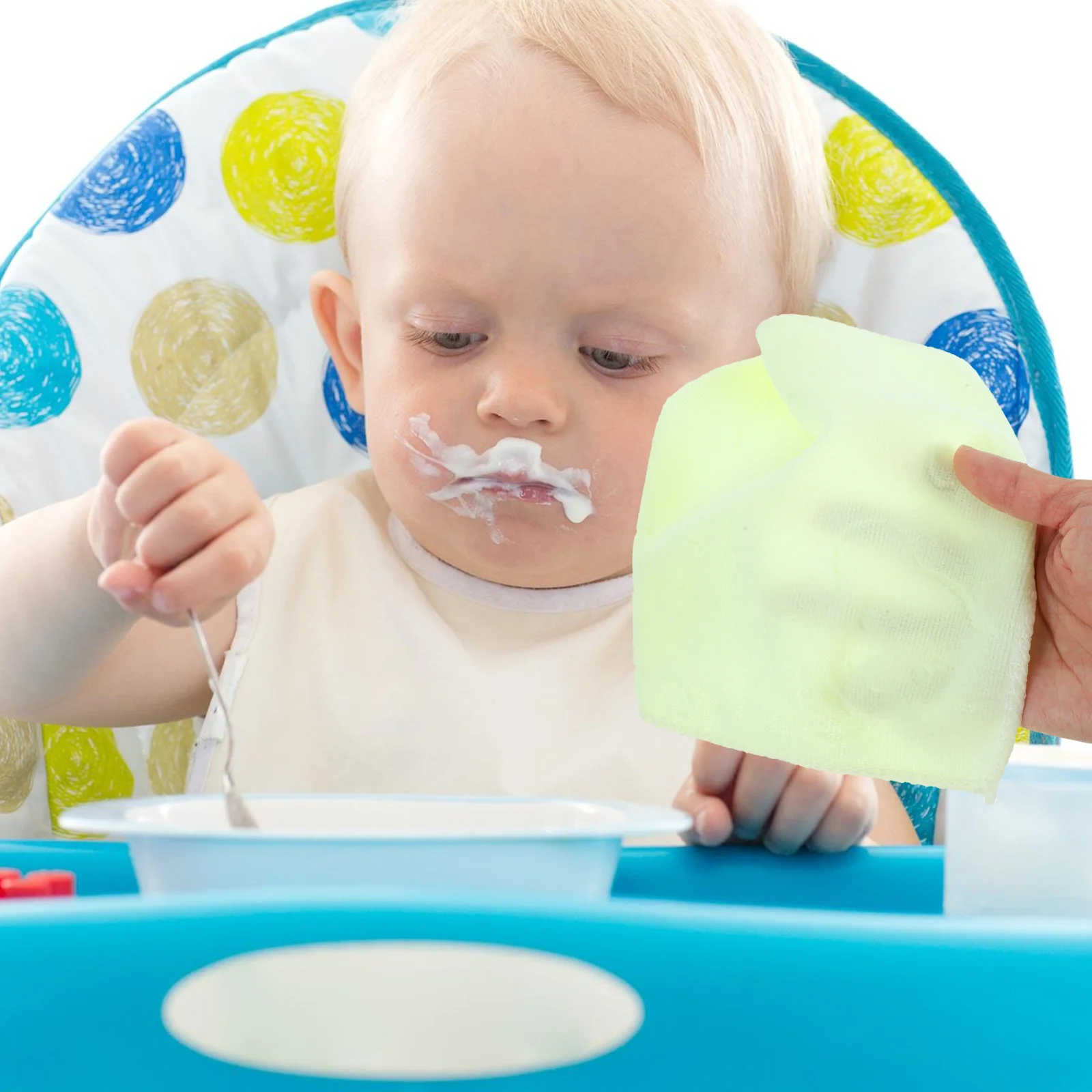 10Pcs Fiber Towels Highly Absorbent Fade-Resistant Wash-Resistant Hand Face Towels Eco-Friendly Comfortable 20x20cm Assorted