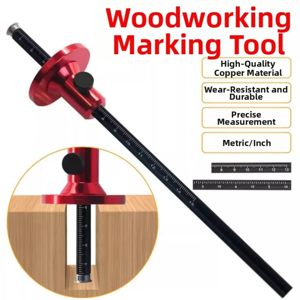 

Инструмент для маркировки деревообработки, метрический инструмент для императорской шкалы, мобильный деревообрабатывающий маркировочный калибр, высокоточные лезвия, инструменты для рисования