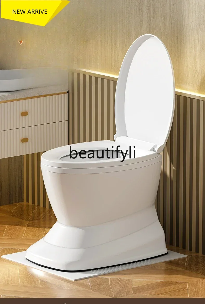 ab01 B185 Squatting is changed to toilet, toilet chair for the elderly, simple toilet, removable deodorant household toilet