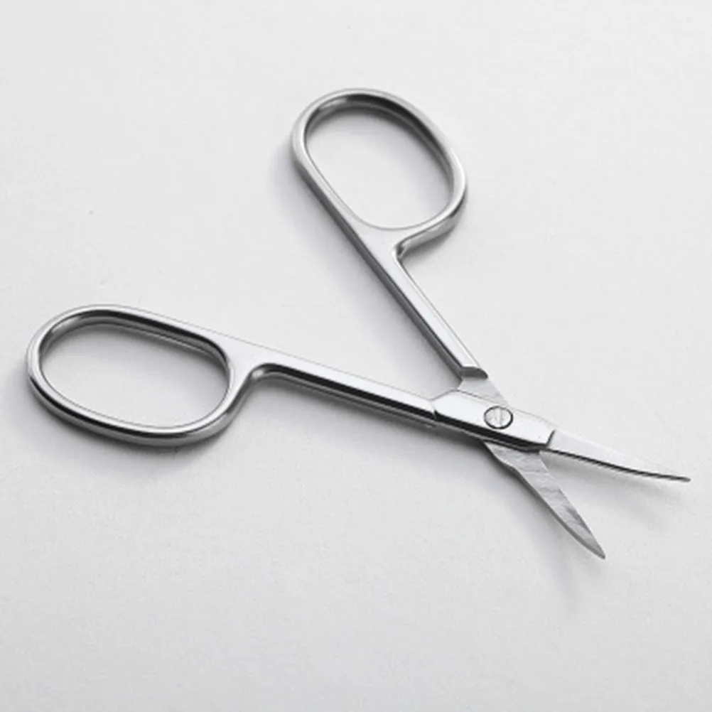 

Beauty Scissors Stainless Steel Tip For Eyebrow Eyelash Nose Hair Trimming Precision Grooming Tool Travel Size Small
