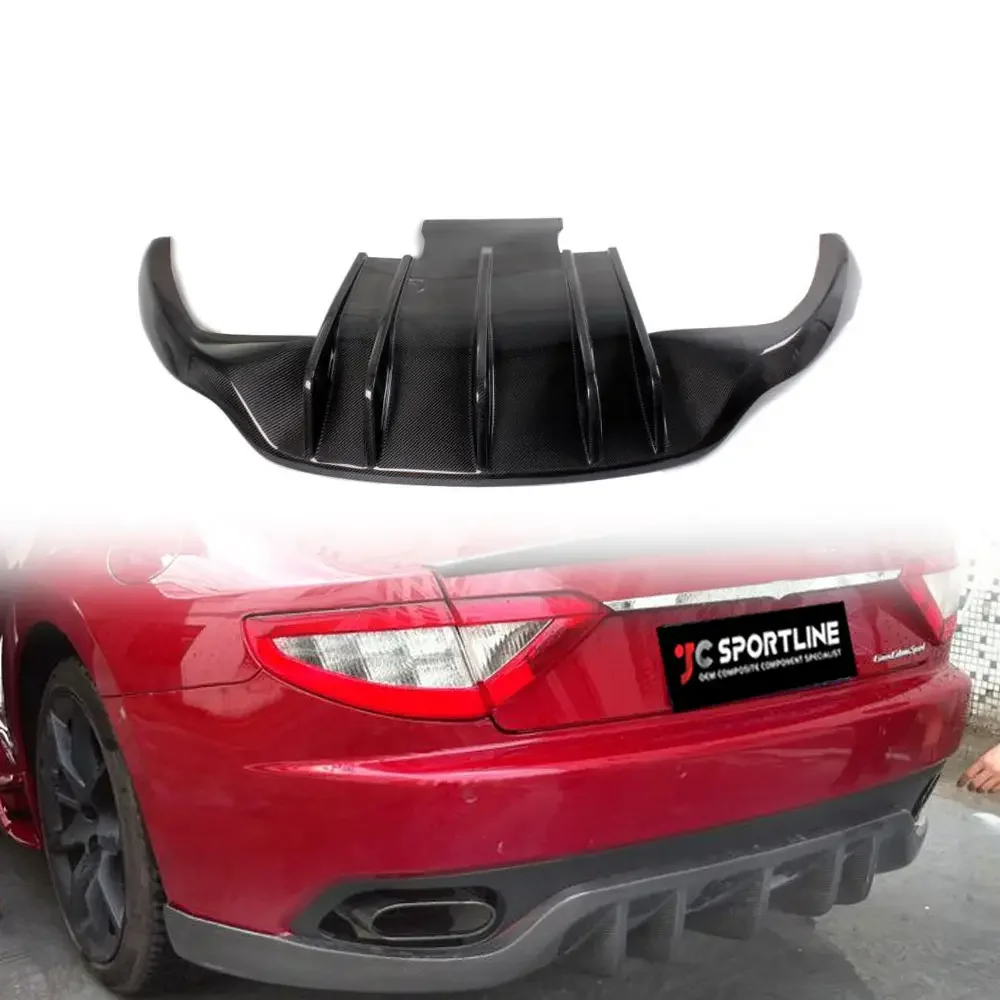 

Подходит для Maserati GRAN TURISMO GT Convertible 2-дверный 2006-2014, задний диффузор из углеродного волокна, нижний спойлер