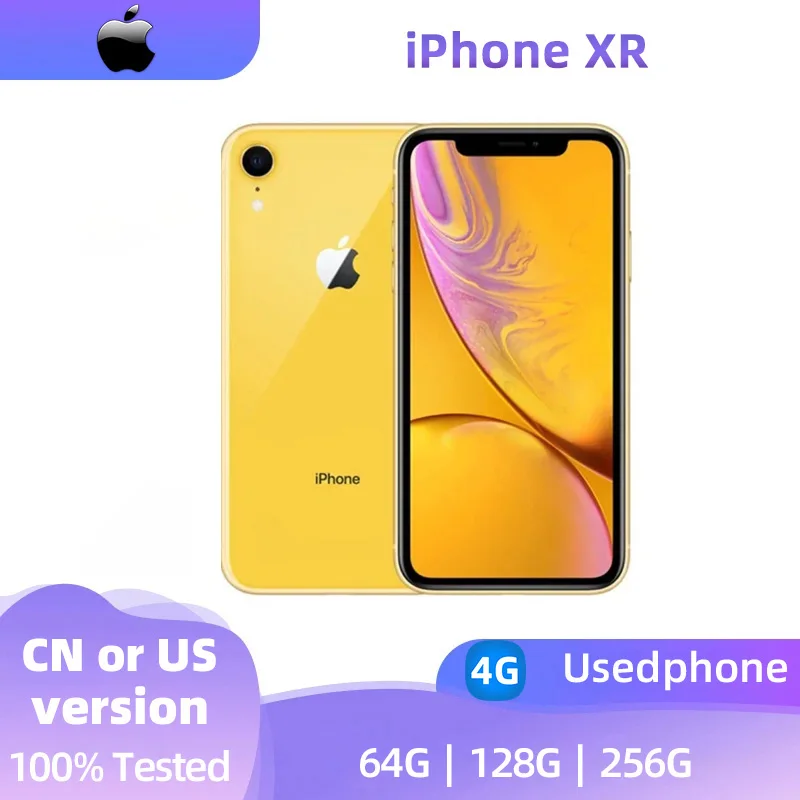 Apple iphone XR ios 6.1 inch 128GB ROM All Colours in Good Condition Original used phone