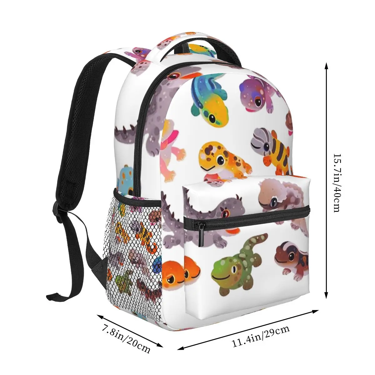 Gecko - Bright - Copy Backpacks Boys Girls Bookbag Children School Bags Cartoon Kids Rucksack Shoulder Bag Large Capacity