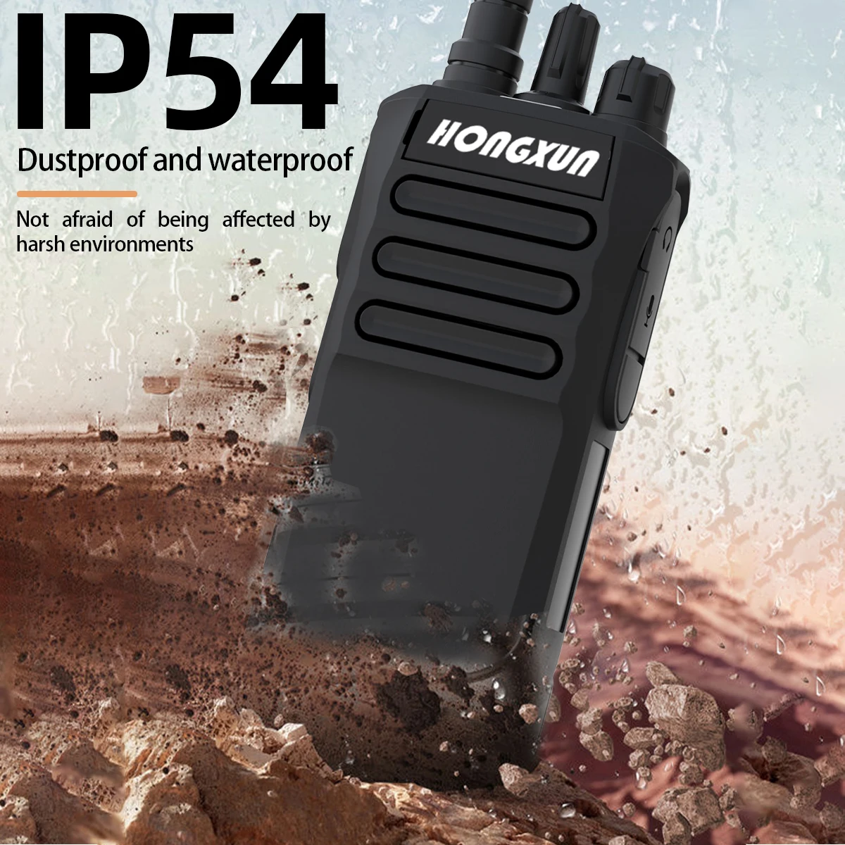

HX-R7A Waterproof Explosion-Proof Wireless Walkie-Talkies with Long-Life 10km Range DMR Type for Car Use 10W Output Power