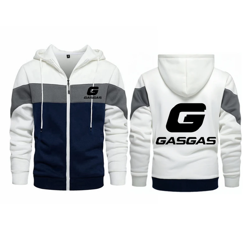 Мужская толстовка с капюшоном, белая, хаки, красная