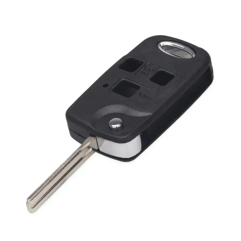 

3 Buttons Remote Car Key Shell Case Fob For Lexus IS200 LS400 RX300 GS300 Replacement Modified Auto Body Kits Car Accessories
