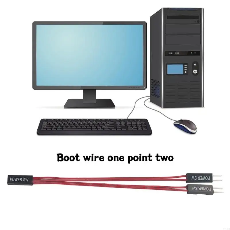 Power Button Desktop Power Button External Power Switches Power Supply Button Extension for Computer