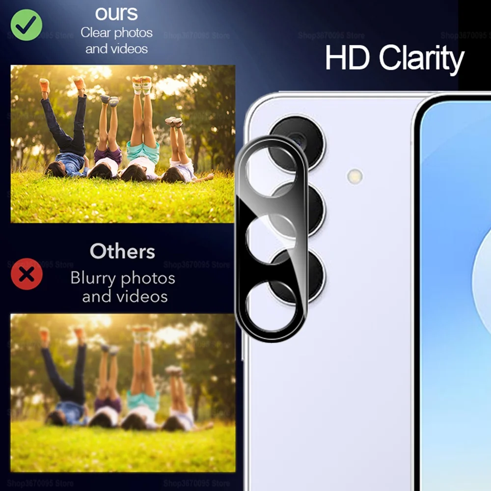 لسامسونج S25 FE 1 ~ 3 قطعة ثلاثية الأبعاد حامي العدسة ل غالاكسي S25 FE S25fe s 25 fe كاميرا الزجاج المقسى عدسة بروتيت فيلم SamsungS25FE