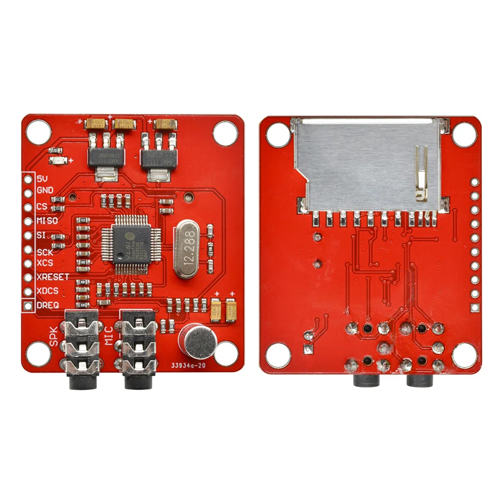 VS1053 MP3 Module With SD Card Slot VS1053B Ogg Real-time Recording for Arduino Stereo Output and Mic Port 5V AMS1117 DIY KIT