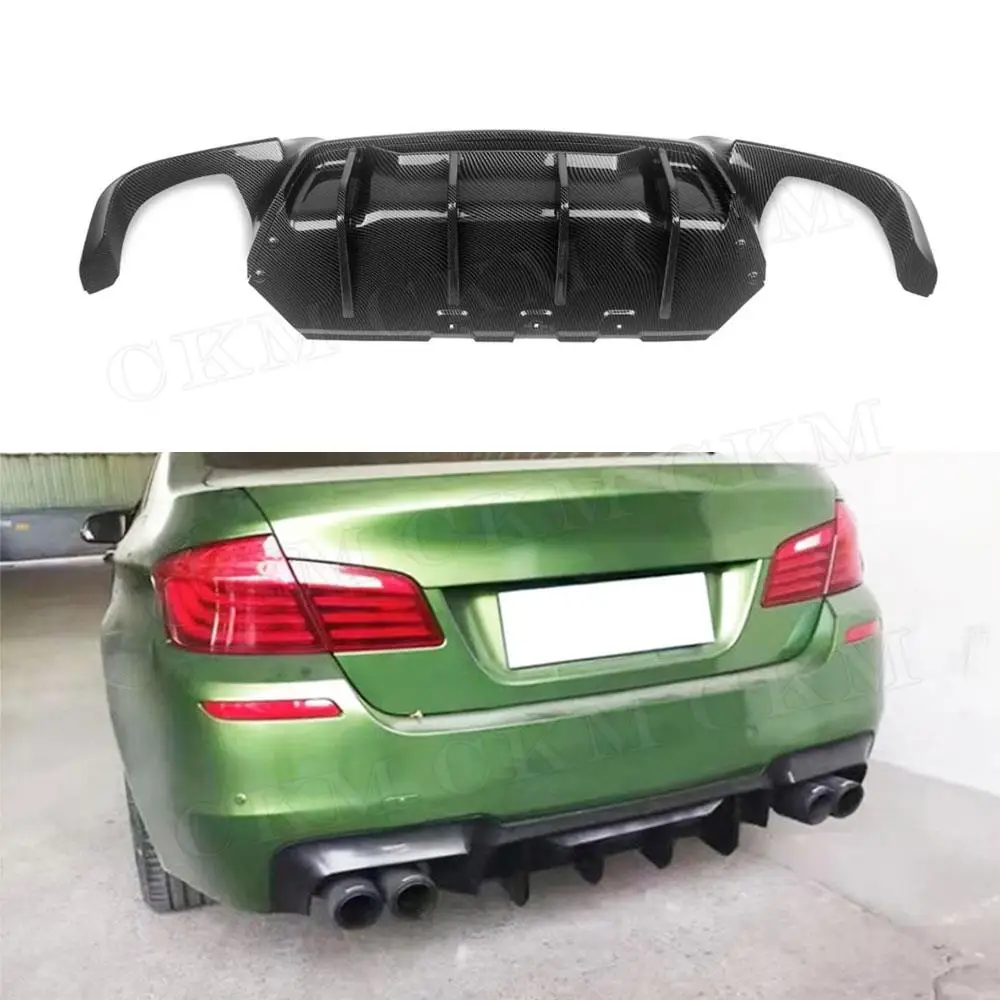 

Carbon Fiber Look Rear Bumper Lip Diffuser Car Accessories For BMW 5 Series F10 M Sport M5 2011 2012 2013 2014 2015 2016