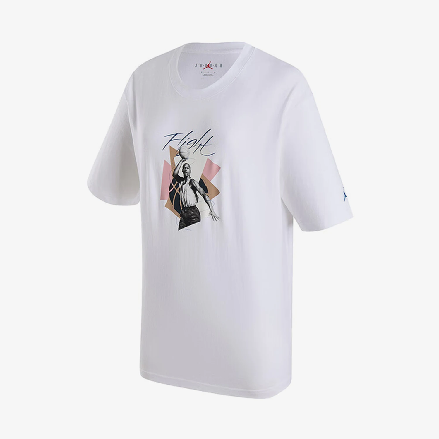 

Nike Official Genuine JORDAN Women's Oversize Casual Printed Breathable T-Shirt FN5709-100