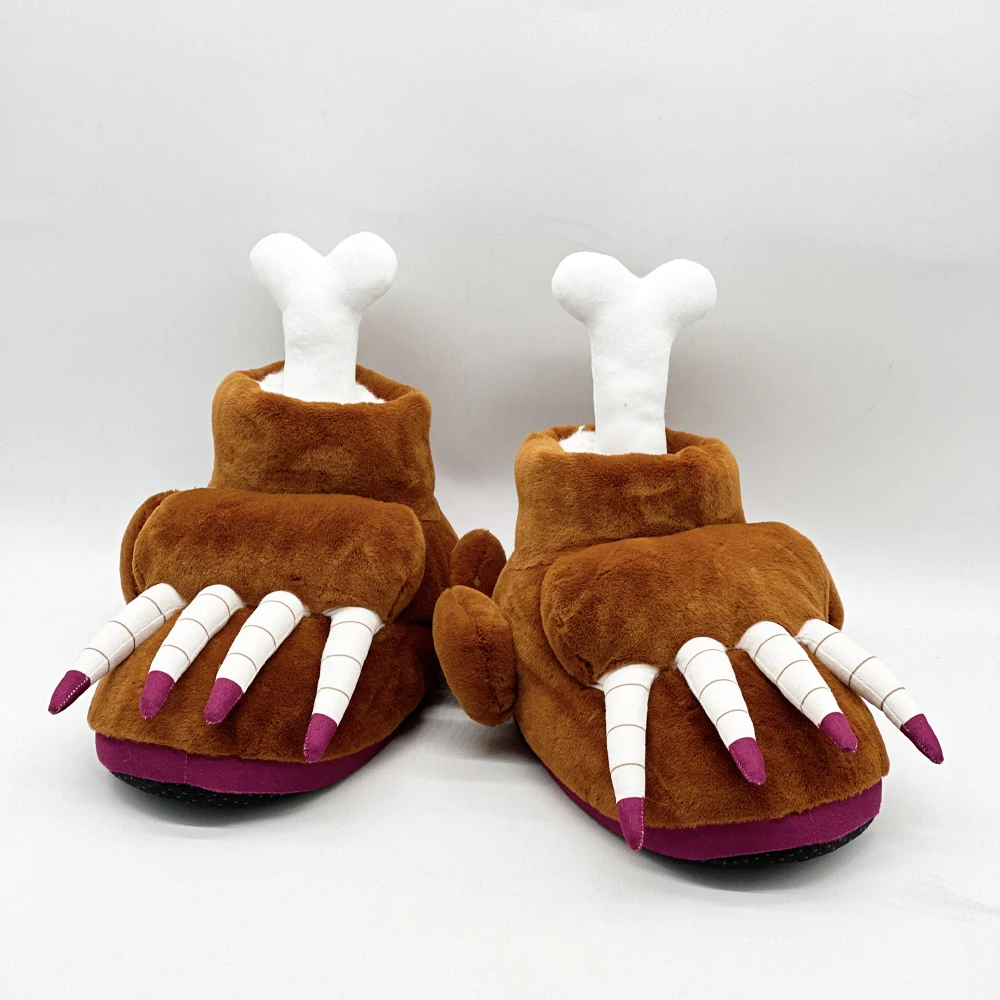 New chicken designer slipper women fluffy kawaii animal slide girl student dormitory slippers ladies thick sole winter fur shoes