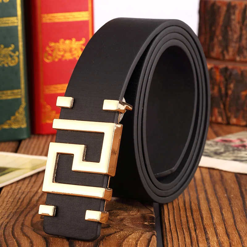 Fashion Casual Gold Letter Button Top Men\'s Women\'s Belts for Daily Wear Jeans Designer Belts for Comfortable Gift To Boyfriend