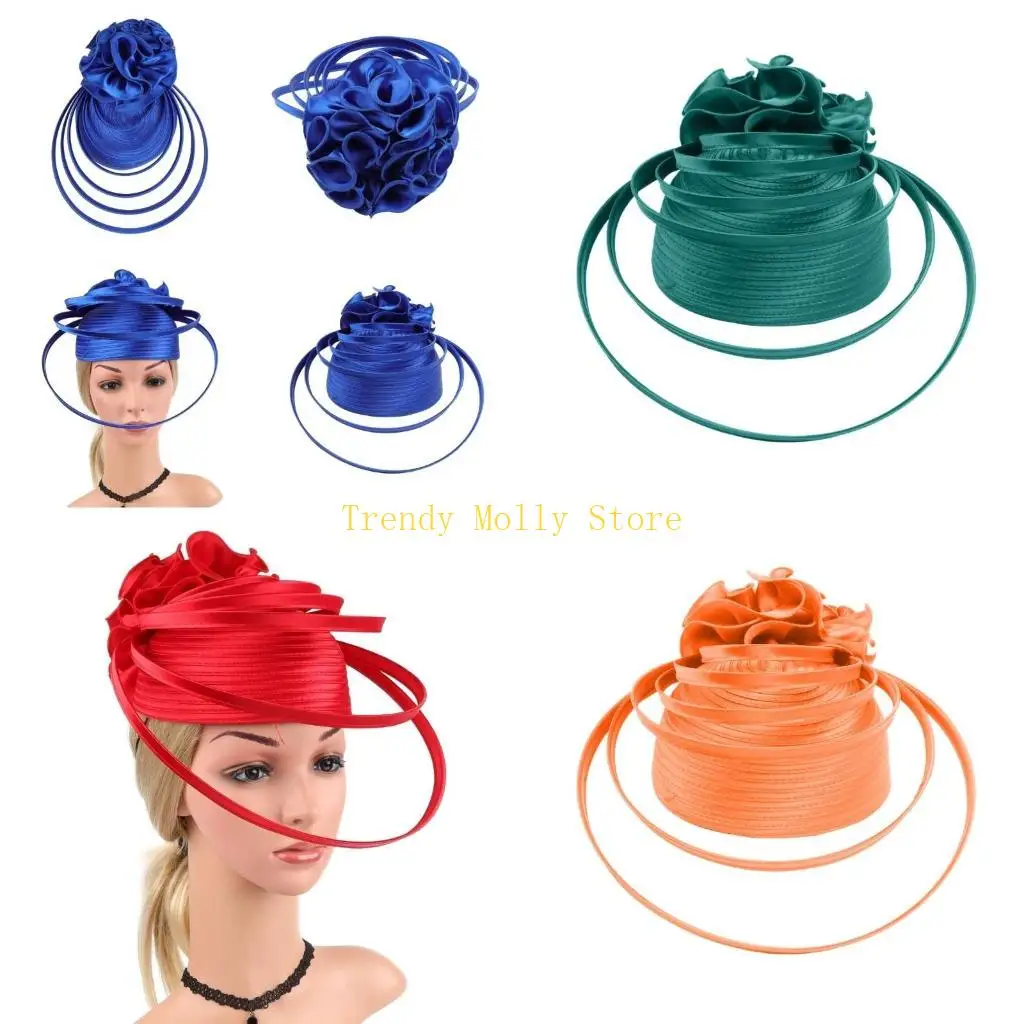 

N5KB Шляпа 1920-х годов Нежный головной убор Головной убор для макияжа для вечеринок-маскарадов