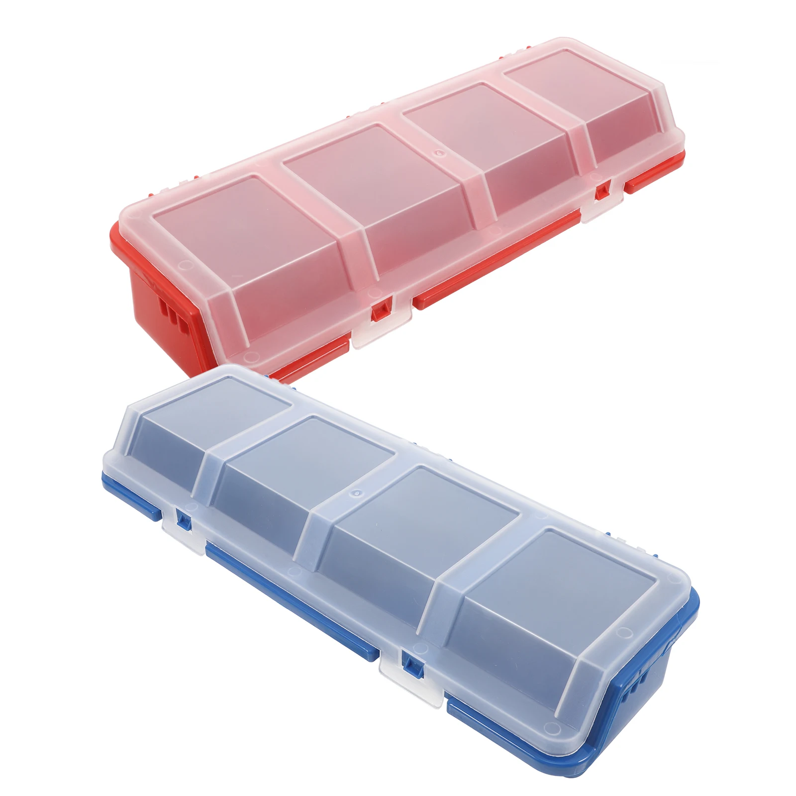 2 قطعة صندوق تخزين الأجهزة تكويم أجزاء صغيرة منظم حافظة المسمار الأظافر المنظم الحرفية توريد تخزين حامل