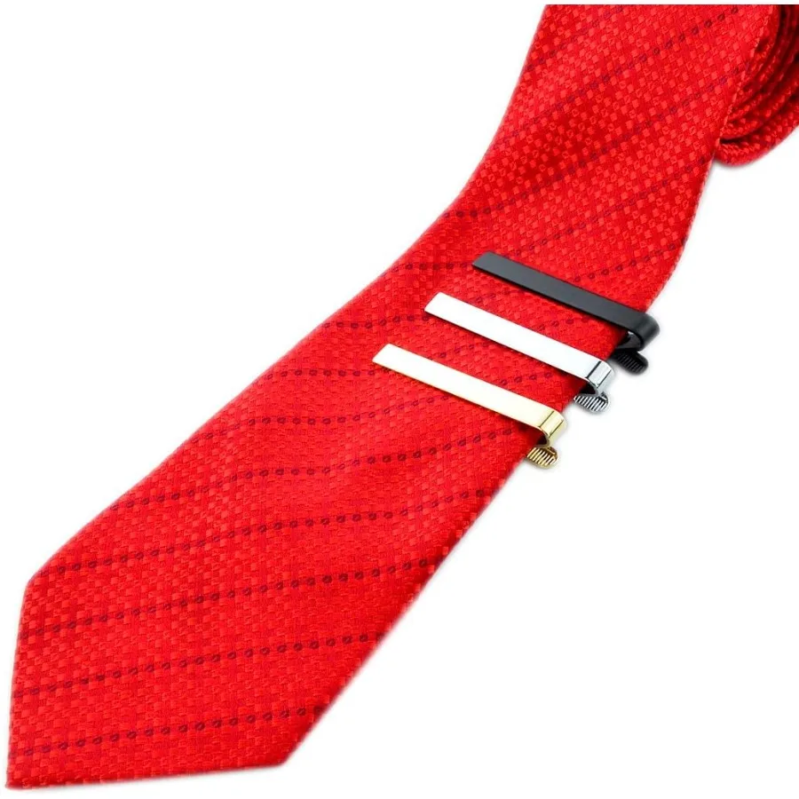 3 قطع من مشابك ربطة العنق الكلاسيكية للرجال دبابيس ربطة العنق الأنيقة مع تصميم 2.2 بوصة مثالية لمناسبات الأعمال الذكرى السنوية للزفاف أ