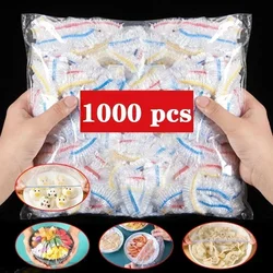 100/50pcs Colorful Disposable Food Cover Plastic Wrap Elastic Food Lids Cups Caps Storage Plastic Bag Kitchen Accessories