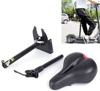 Foldable Shockproof Electric Scooter Saddle Seat Cosy Bicycle Seat Black Universal Folding Chair Seat for E Scooter