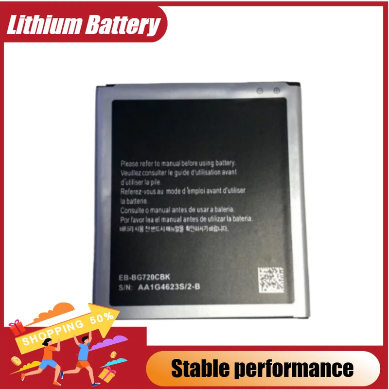 

2pcs 2500mAh Phone Battery EB-BG720CBK EB-BG720CBC for Samsung Galaxy Grand Max M-G7200 G7208V G7202 G7209 Grand3 G7202D G720AX
