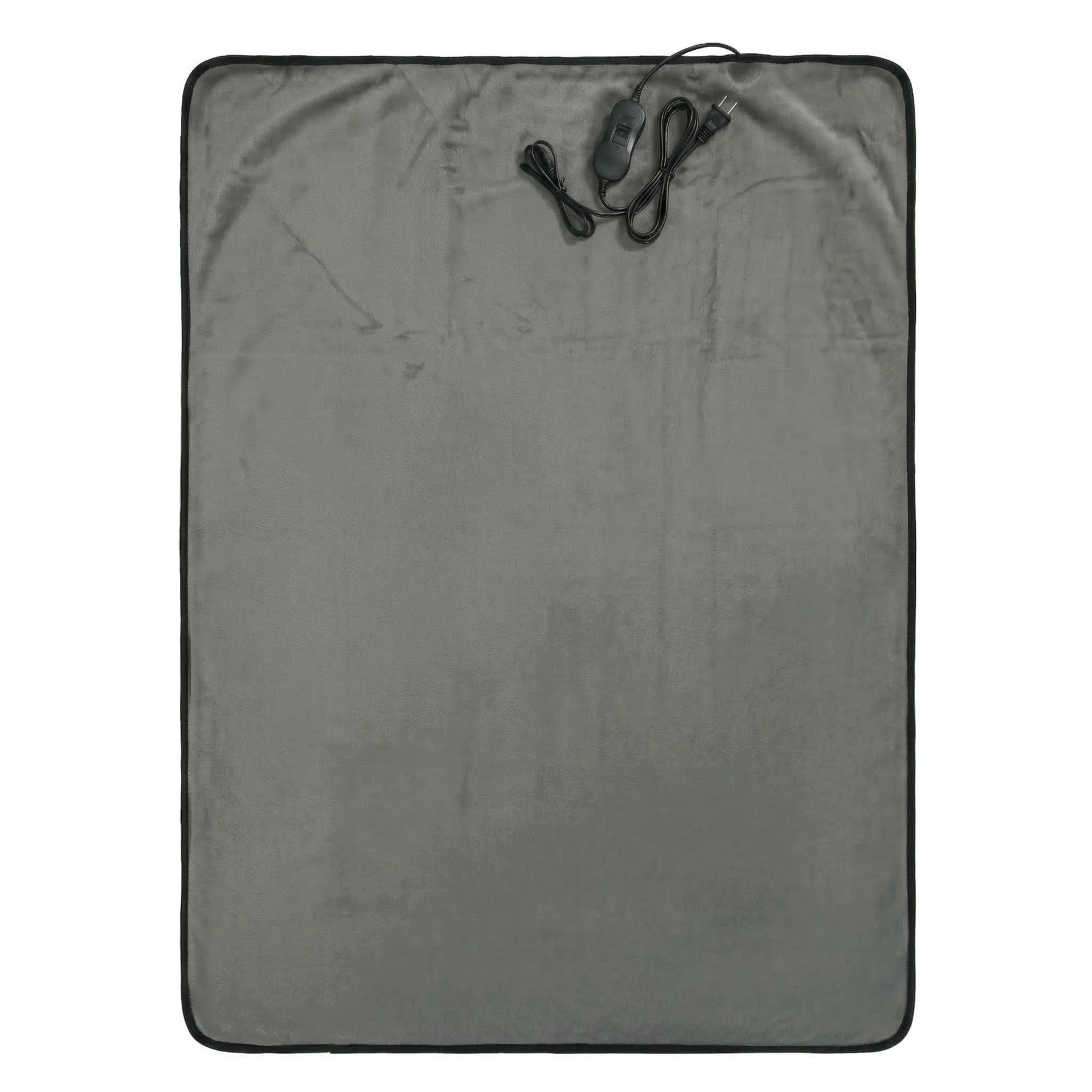 Solid Color Heated Blanket Electric Throw Soft Warm Blanket Light Grey Navy Burgundy Dark Grey for Home Couch Bed Winter