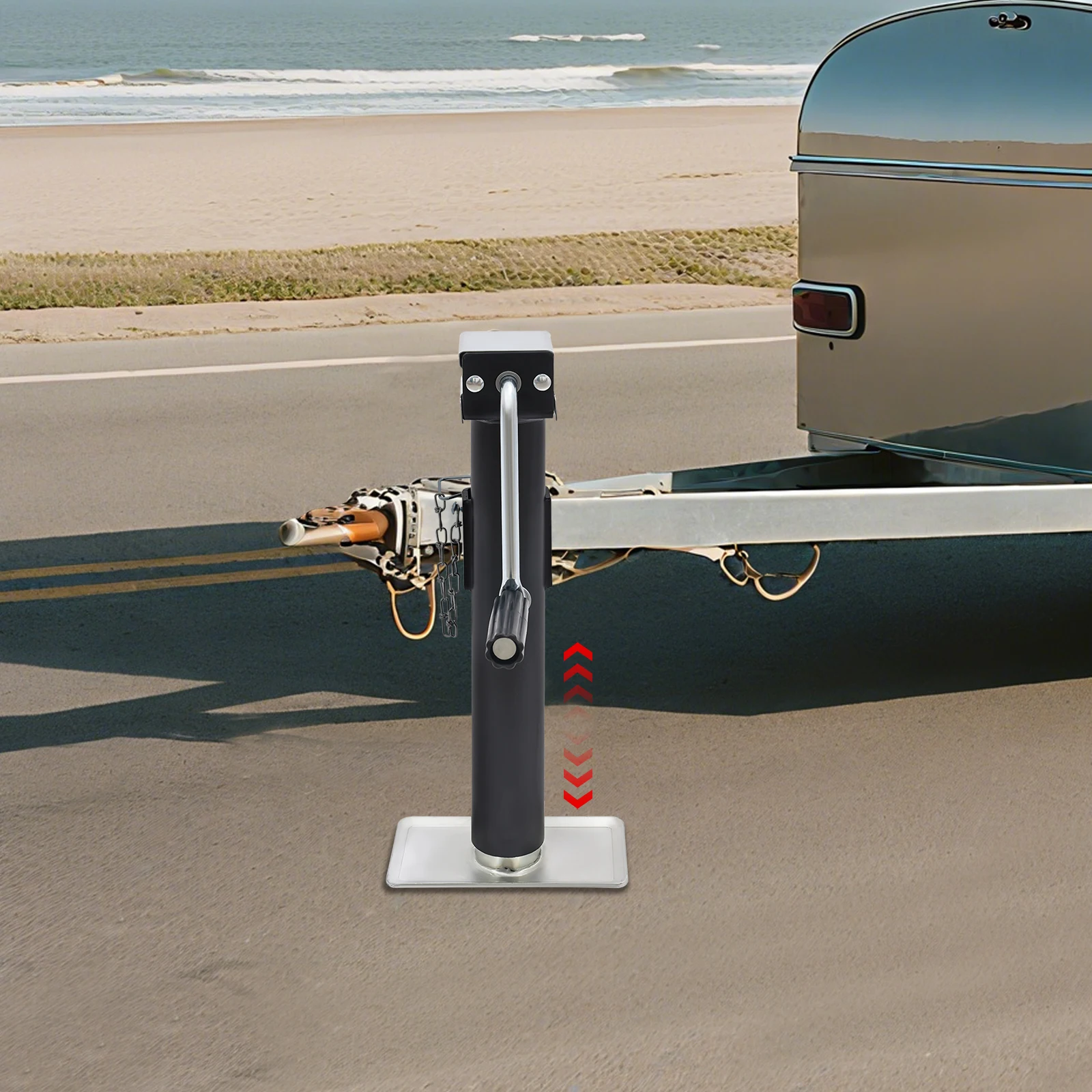 

Turnout Support, Trailer Jack with Crank and Connection Pin for Car Maintenance Tyre Replacement in Garages Car Repairs