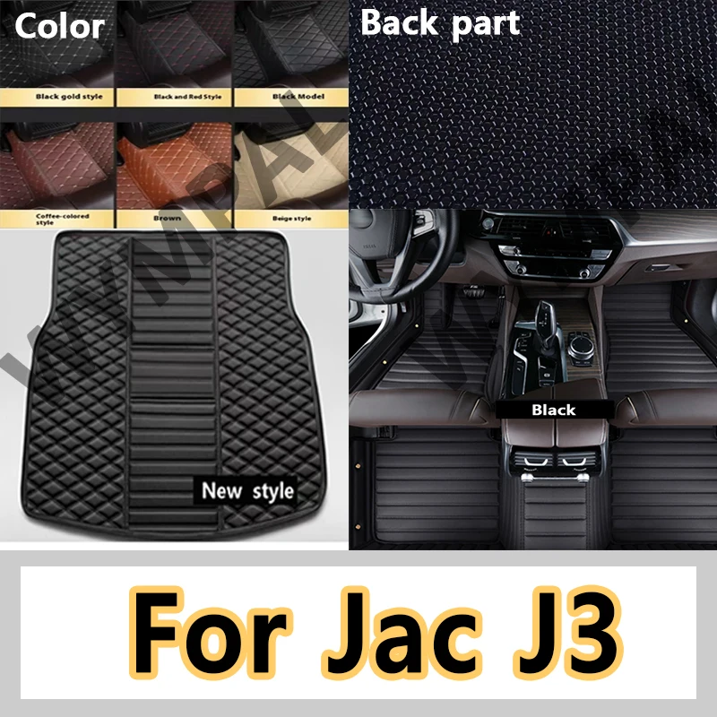 

Luxury Car Floor Mat For Jac J3 2008 2009 2010 2011 2012 Custom Man Waterproof Woman Foot Pads Auto Interior Rugs Accessories