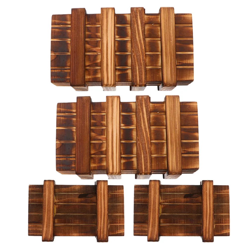 

4Pcs Puzzle Box Secret Drawer Wooden Educational Game for Children Secure Storage Case Hidden Compartment Gift