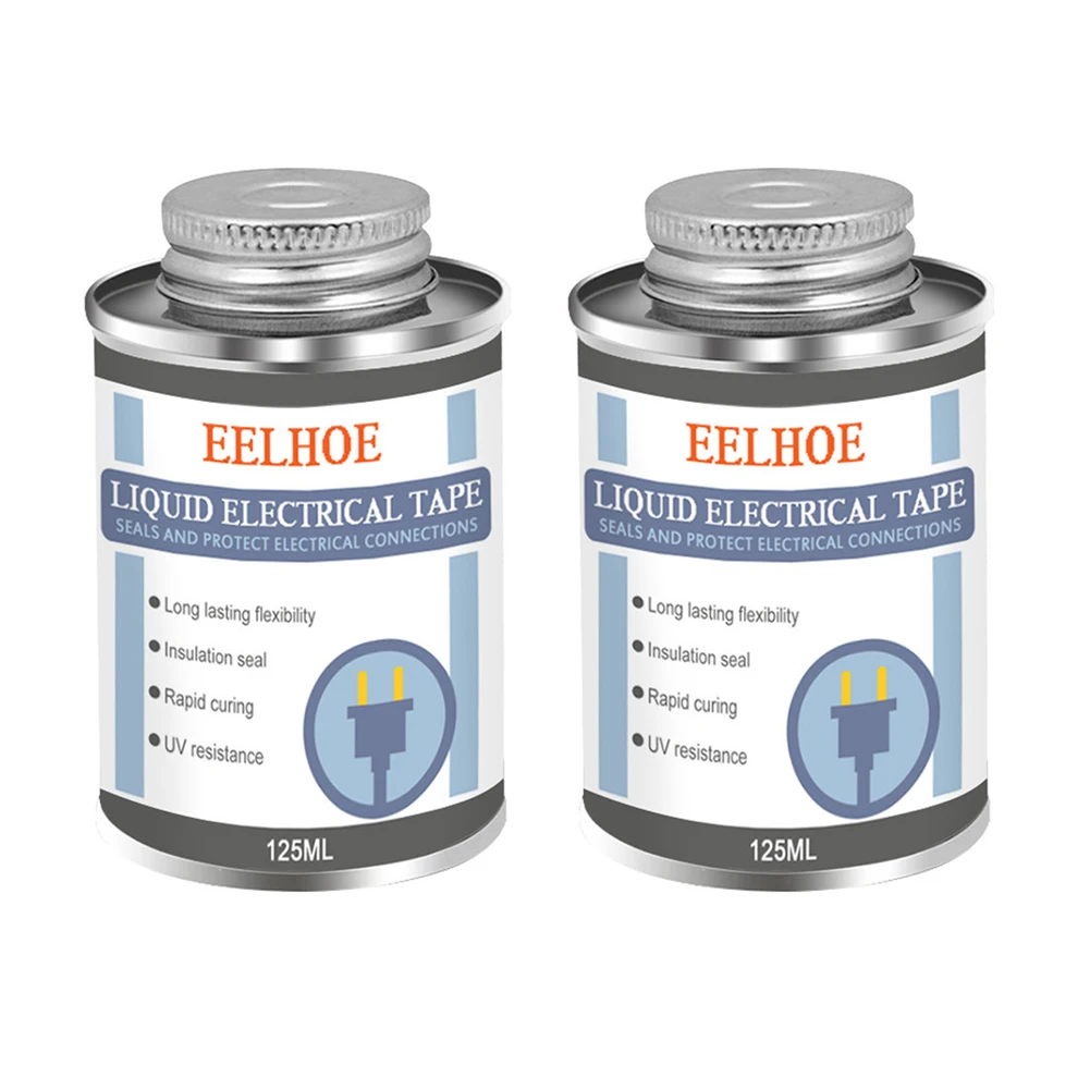 125ml Electrical Tape Tube Paste Liquid Insulation Anti-UV Dry Waterproof Fast Insulation Electronic Fix Sealing Rubber
