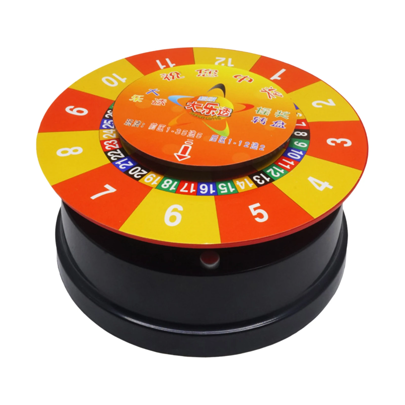 

Professional Roulette Wheel Table Bingo Board Game Activity Props Lottery Turntable Props Game for Adults Events Drinking Family