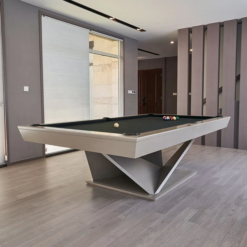 

Polished Contemporary Pool Table with Dining Top/Ping Pong Top
