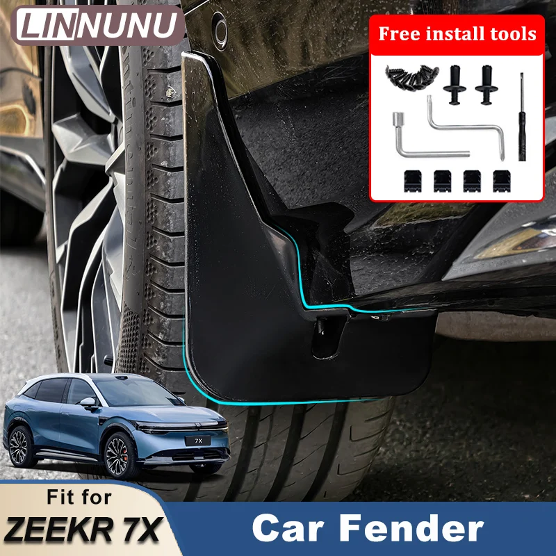 LINNUNU Auto-Schmutzfänger für Zeekr 7X 2025 2026, Schmutzschutz, Reifenkotflügel, Radabdeckungen, Kotflügelzubehör – Detail 1