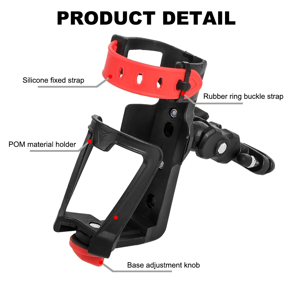 Universal Motorcycle Water Bottle Holder Drink Cup Bracket Riding Outdoor Storage Rack Bicycle Bottle Holders For BMW For Honda