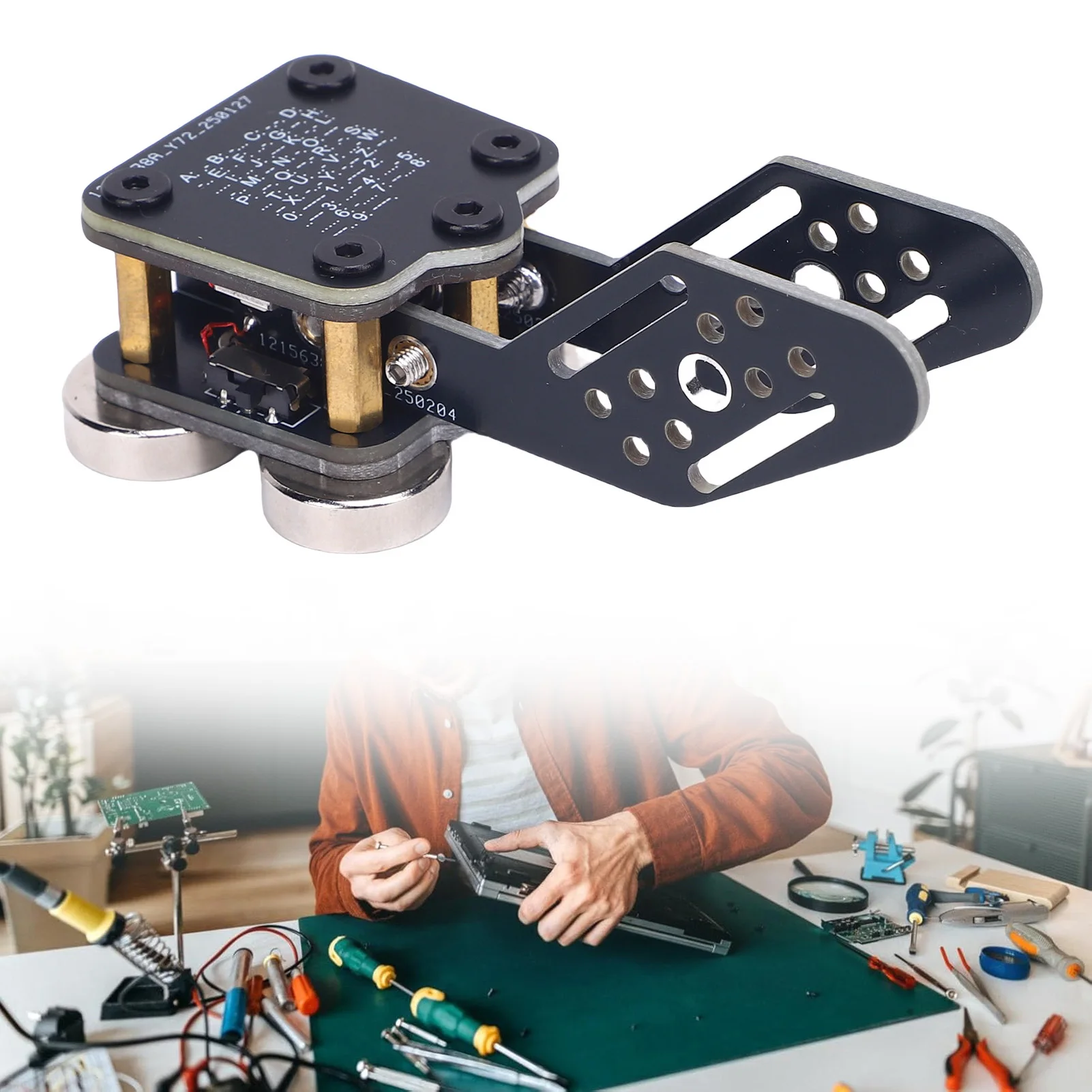Automatic Morse  Key Sensitive Operating Mini CW Automatic Morse Key Double Paddle Design Portable for Radio Communicating