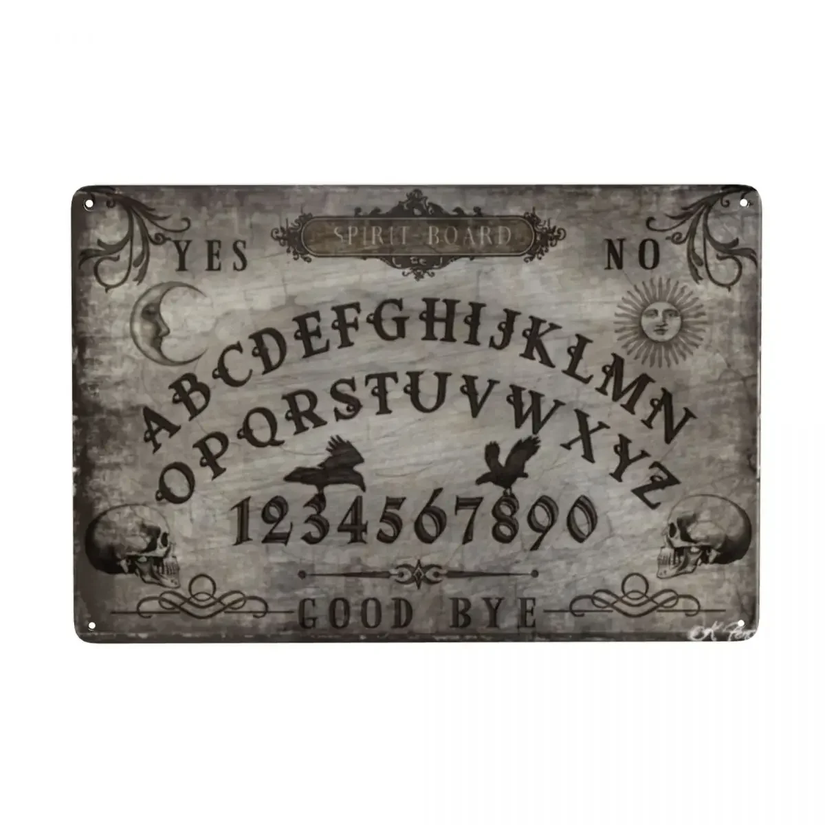 

Retro Ouija Spirit Board Metal Sign Custom Witchcraft Tin Plaque Bar Cafe Restaurant Wall Decor Home Decor Posters