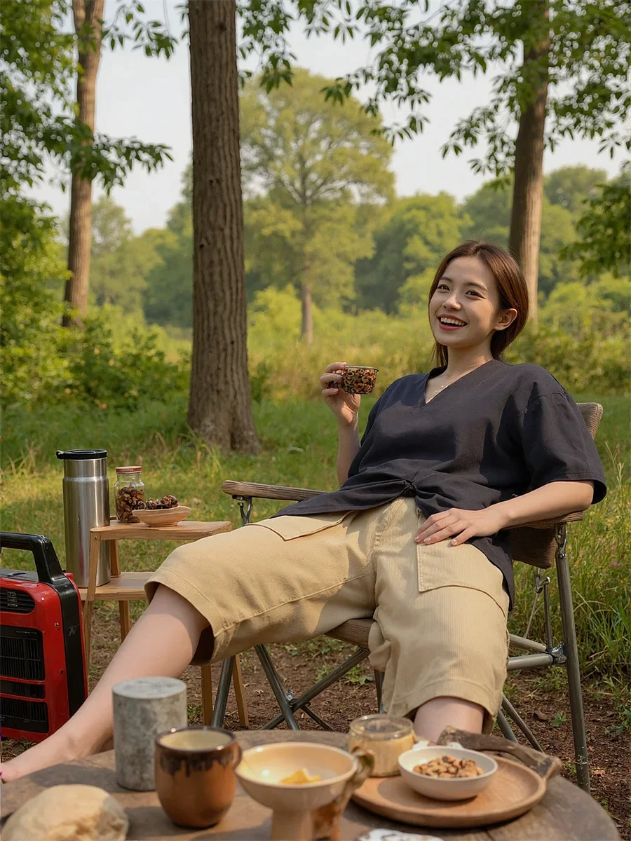 

Широкие парные шорты, женские классические короткие плиссированные шорты на пуговицах для похудения с высокой талией, офисная женская элегантная уличная одежда, модные синие Ins