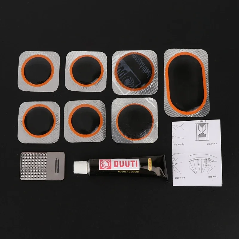 One Set Bicycle Tire Repair Tool Portable Kit with Transparent Box Case Accessory  Useful