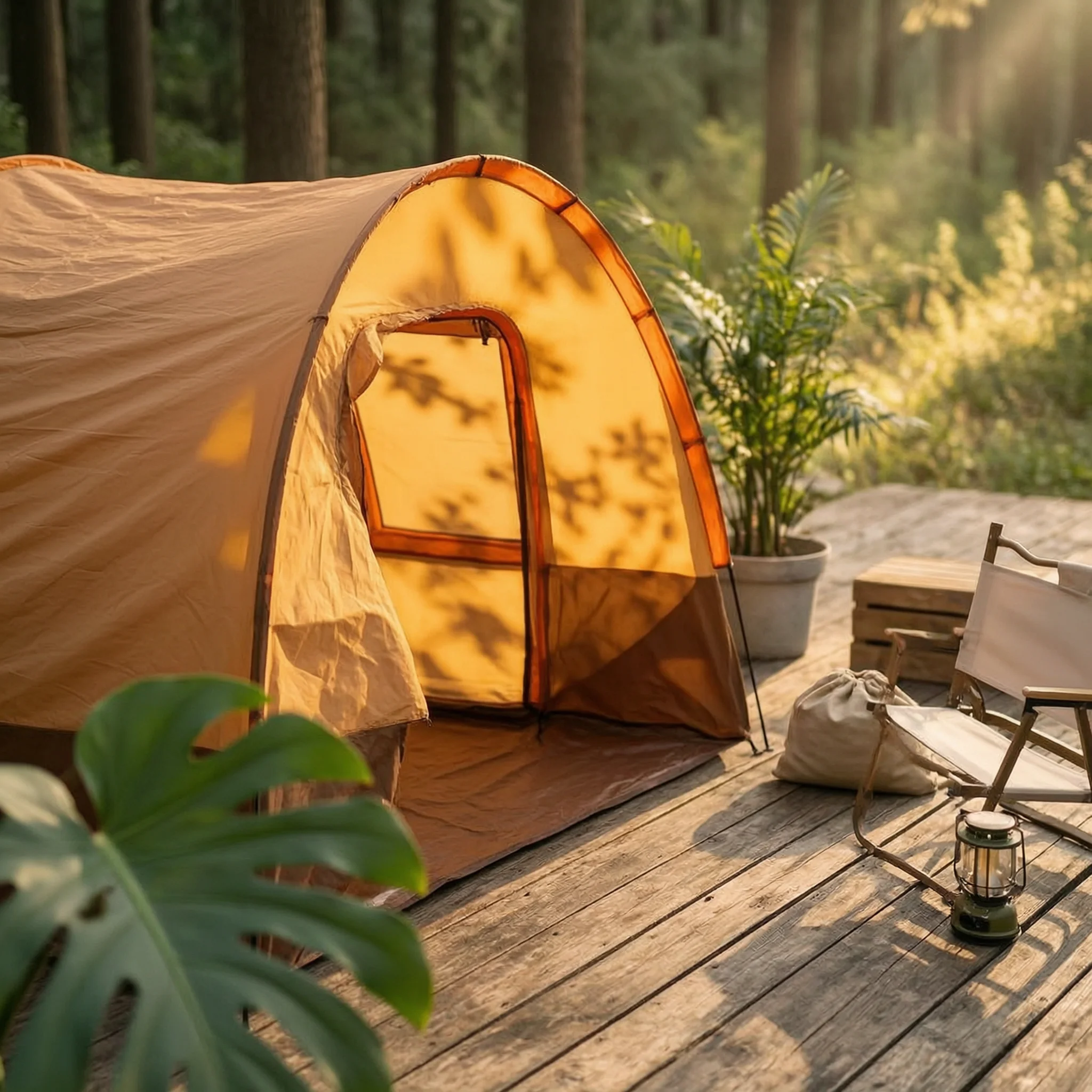 

Tunnel Camping Tent Zippered Entrance Tunnel Tent Outdoor Shelter Waterproof Weather Resistant
