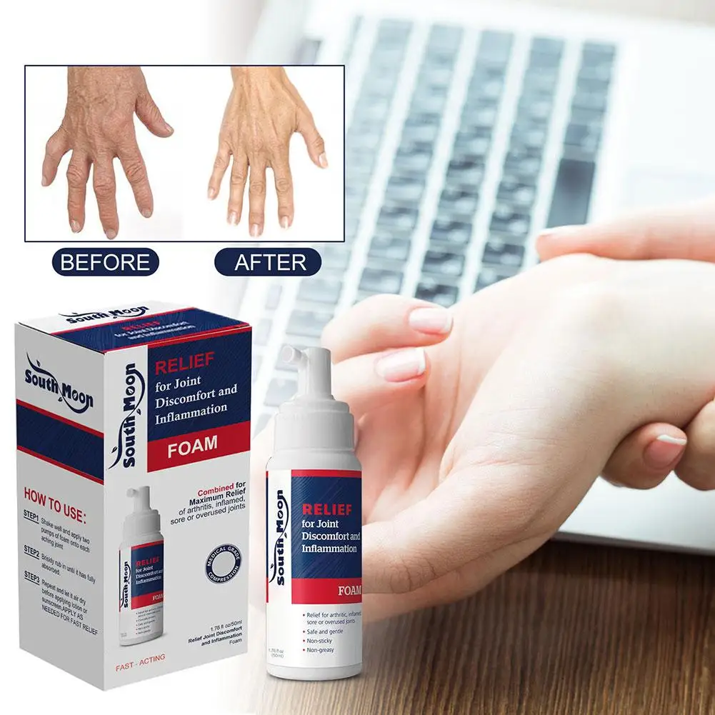 Anti Arthritis Mousse Cream Treatment Shoulder Neck Joint Rheumatism Muscle Relief Ache Pain Ointment Joint Valgus Swelling X3V0