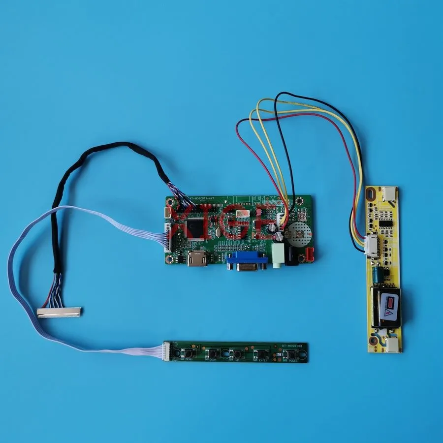 

For LQ185T1LGN2 M185XW01 LM185WH1 HT185WX1 Monitor Controller Drive Board DIY Kit 1366*768 LVDS 30-Pin HDMI+VGA 1366x768 2-CCFL