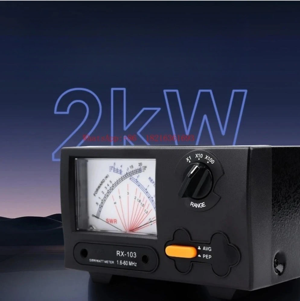 I182 Store Spot RX-103 Standing Wave Meter Power Meter 1.6-60 MHz 2kW Cross Pointer Meter