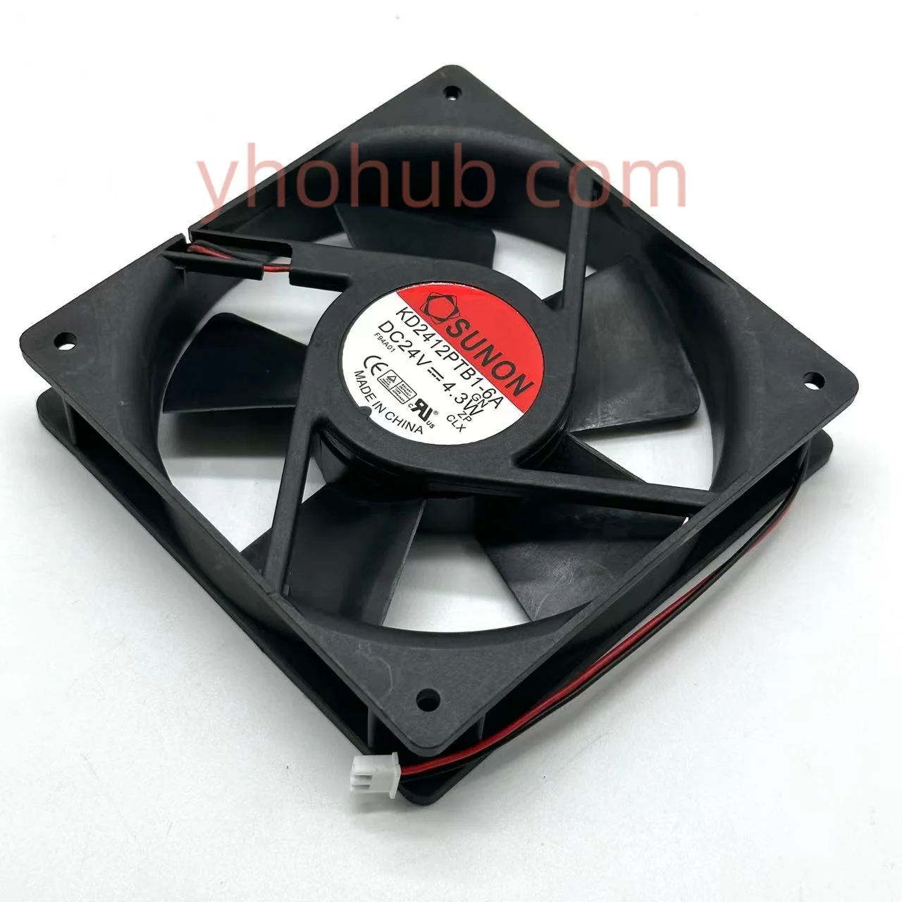 

SUNON KD2412PTB1-6A GN DC 24V 4.3W 120x120x25mm 2-Wire Server Cooling Fan