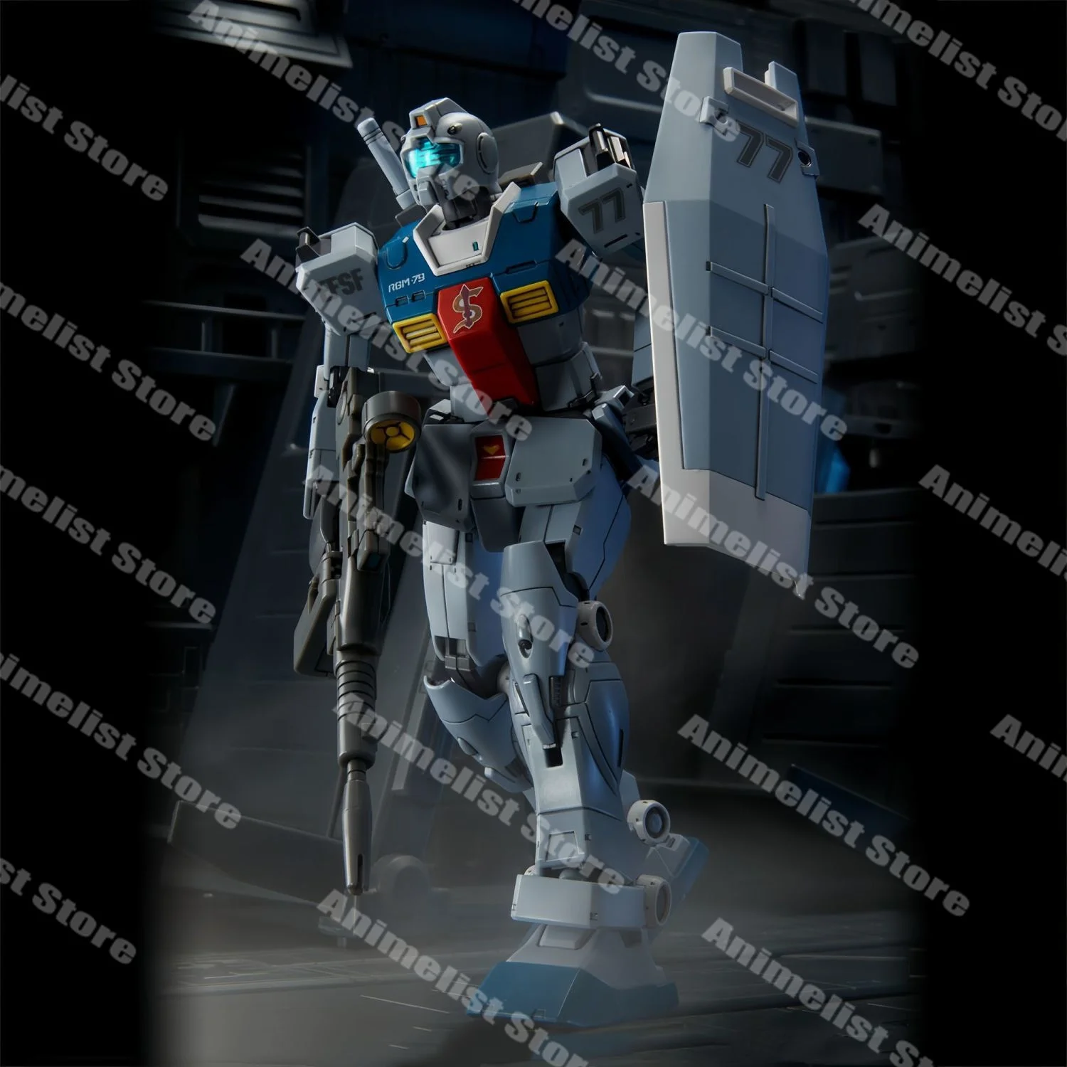 Gaoke-modelo de montaje Sleggar Hg 1/144 Rgm-79 Gm, Kit de colección de figuras de acción, Robot de plástico, Hobby, juguete para niños, regalos